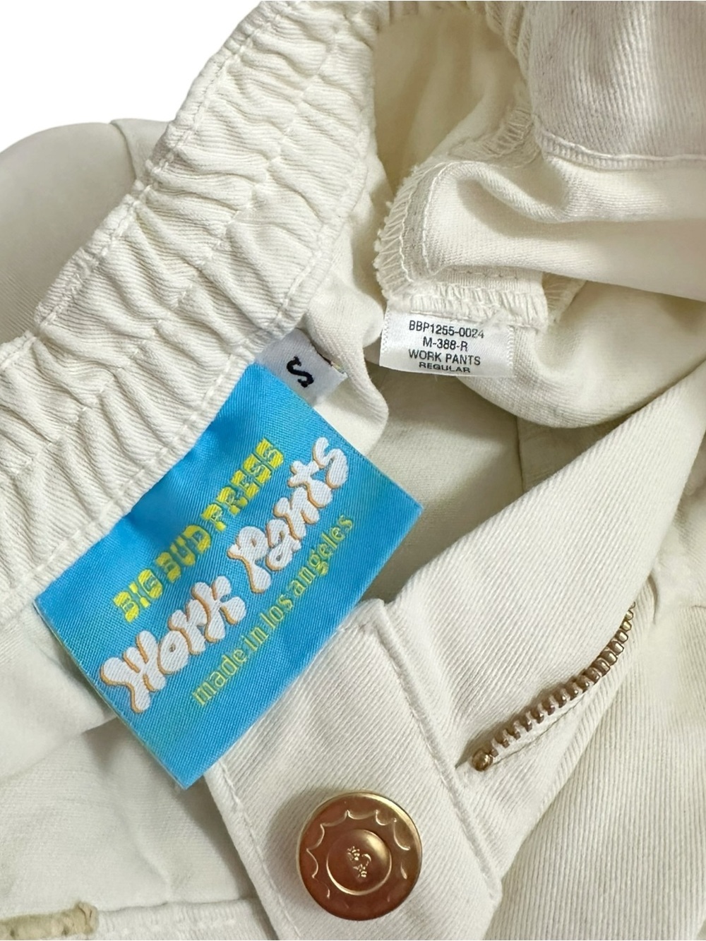 BIG BUD PRESS Work Pants, Vintage Tee White, Small - Picture 8 of 8